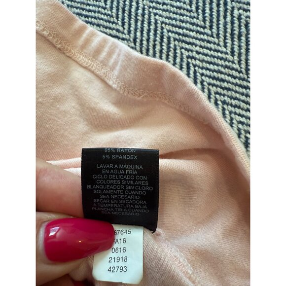 INC Light Pink Sleeveless Tank Top XS Rayon & Spandex Blend - Picture 7 of 9